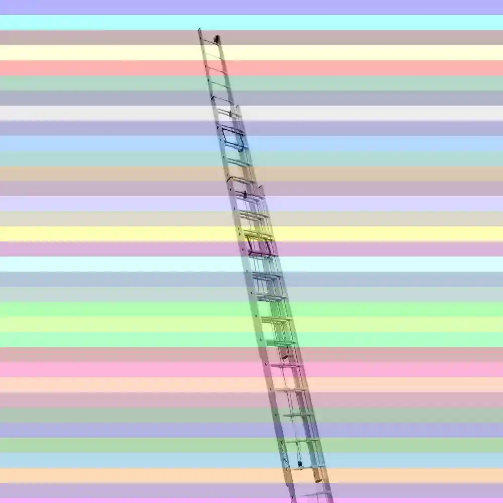 Лестница алюмет 9312 — лестница с канатной тягой алюмет