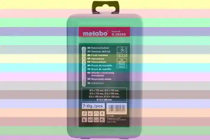 Набор буров metabo sds plus 626244000 — набор сверл metabo 627152000