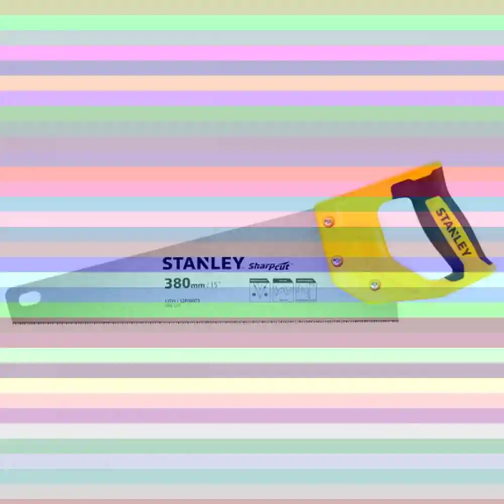 Ножовка по дереву stanley tradecut с закаленным зубом 11х380 мм stht20349-1 — ножовка
