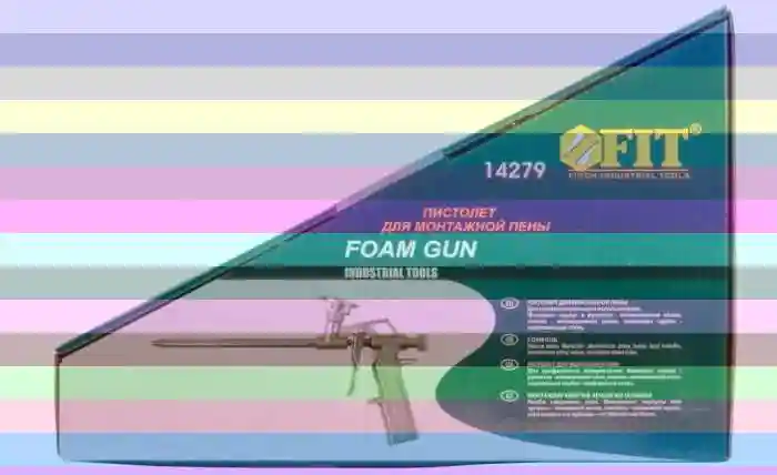 Профессиональный пистолет для пены fit 14268 — пистолет для монтажной пены фит 14279