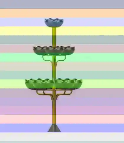 Цветочница вертикального озеленения с термочашами — цветочница «арка» 5 термочашами